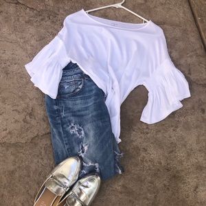 NORDSTROM BELL SLEEVE cotton tee NWT